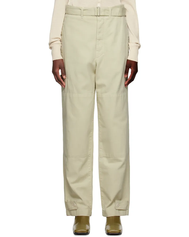 Christophe Lemaire Beige Military Jeans Gr601