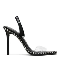 Alexander Wang Black Nova PVC Strap Heeled Sandals Black