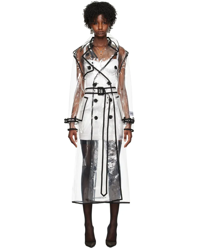 Dolce & Gabbana Transparent Kim Kardashian Edition Double-Breasted Trench Coat S0906