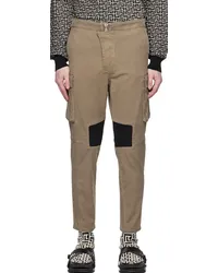 Balmain Khaki Insert Cargo Pants 7ca