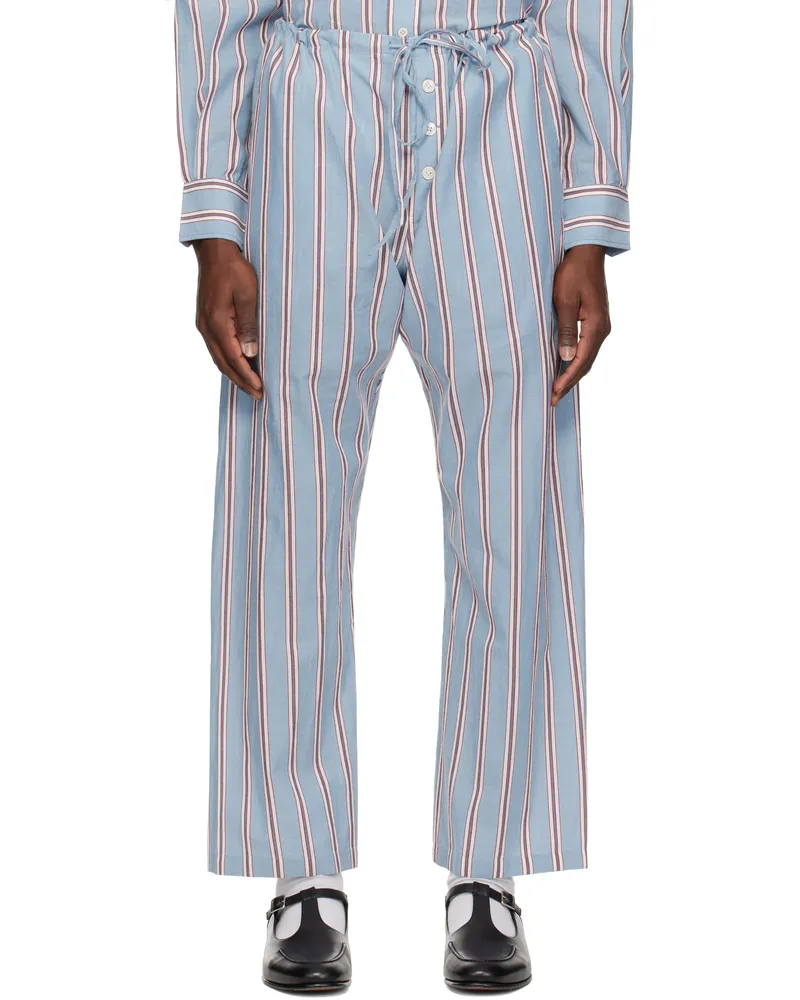 BODE Blue Regatta Stripe Pyjama Pants Blue