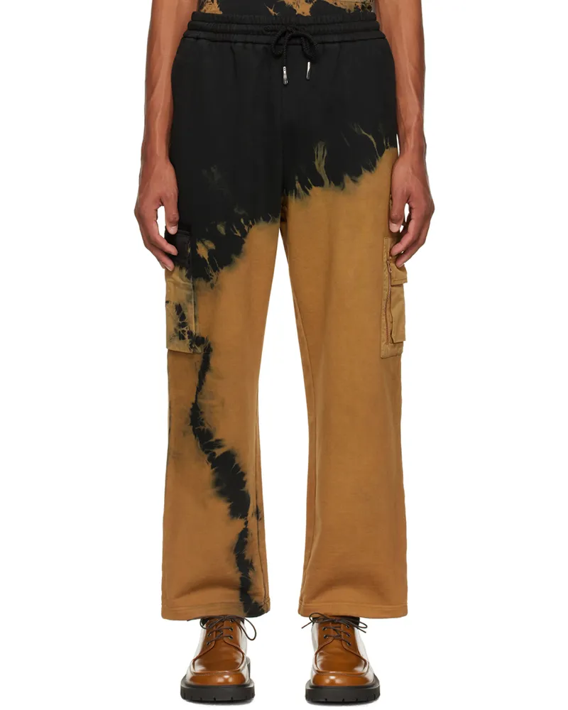 Feng Chen Wang Black & Yellow Tie-Dye Lounge Pants Yellow