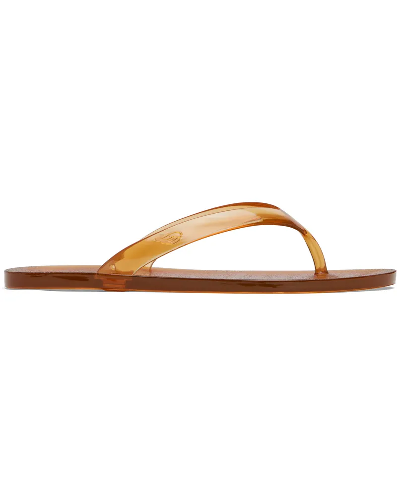 Ancient Greek Sandals Brown Jelly Flip-Flops Caramel