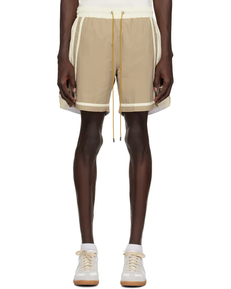 RHUDE Beige Moonlight Shorts Tan