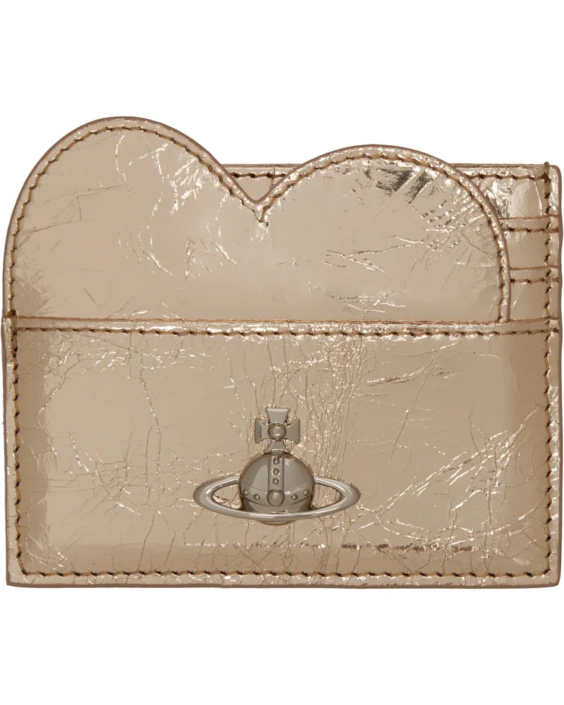 Vivienne Westwood Gold Heart Card Holder R401