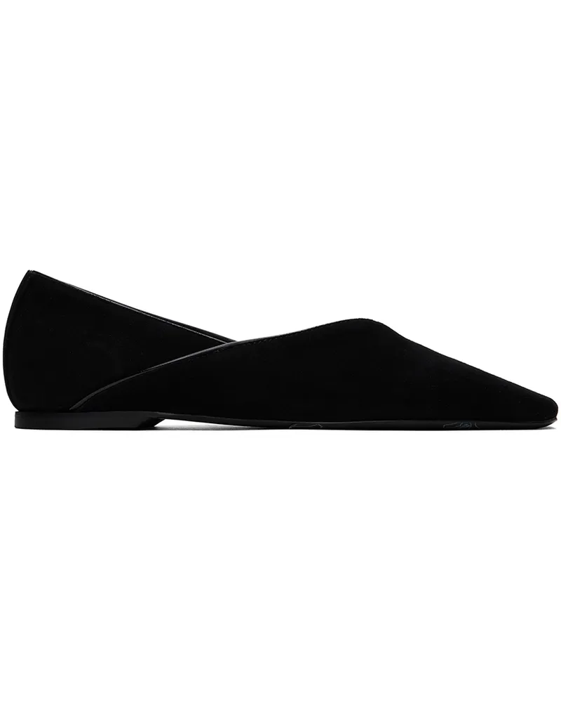 Totême Black 'The Everyday' Ballerina Flats 001