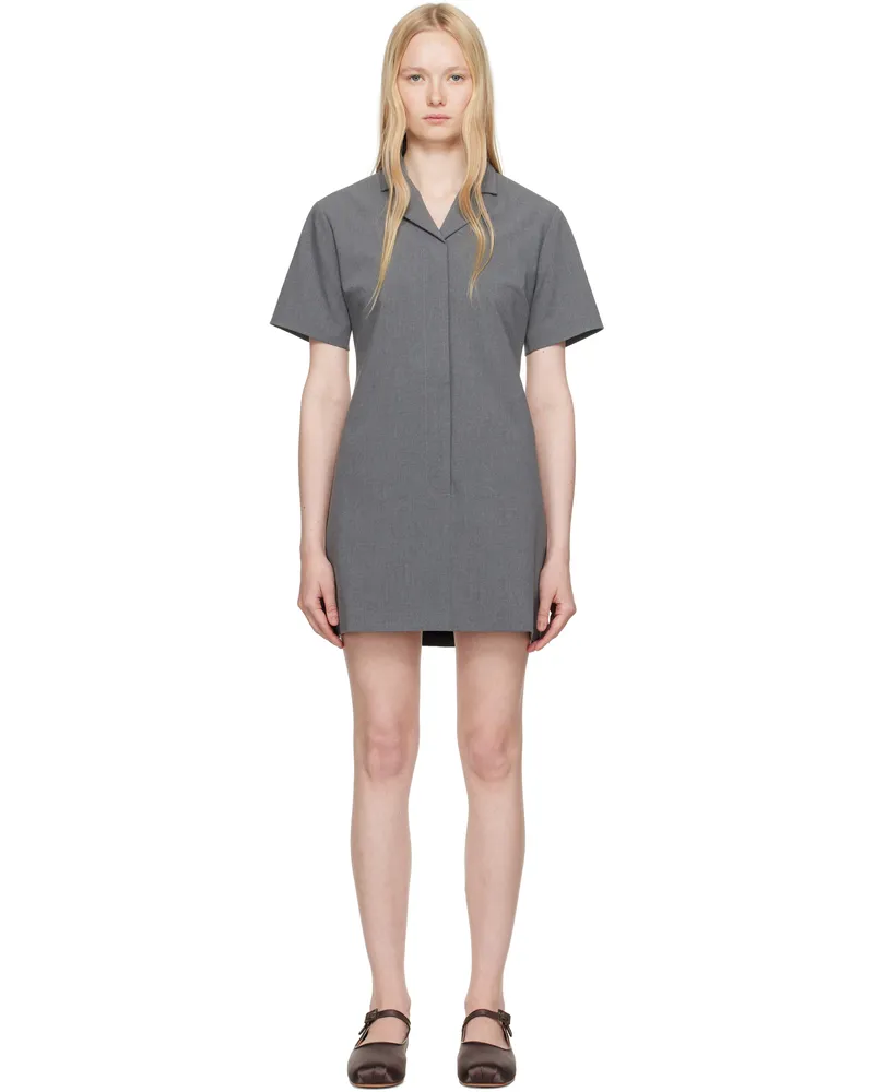 Sandy Liang Gray Nurse Minidress Grey