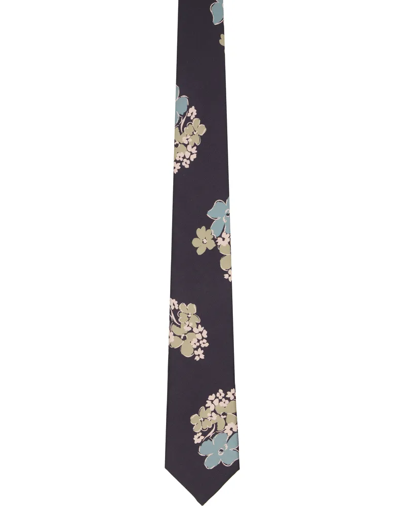 Paul Smith Navy Cosmos Flower Tie 49