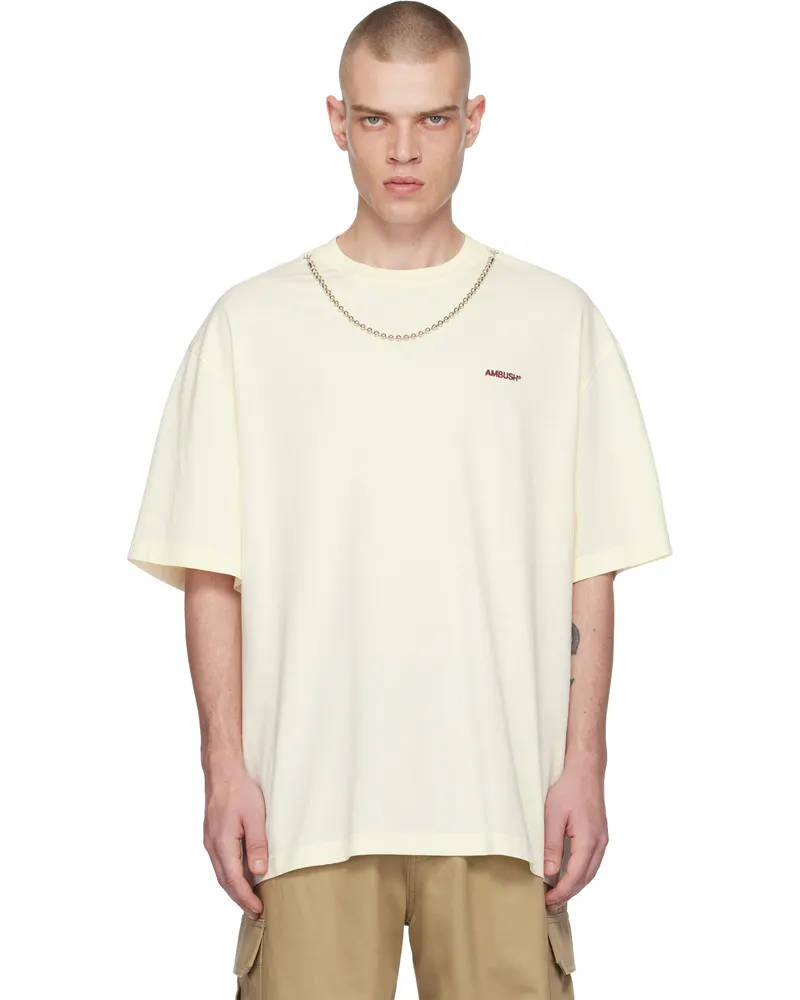 AMBUSH Off-White Ballchain T-shirt White