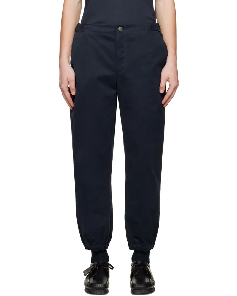 Thames MMXX. Navy Ticker Trousers Navy