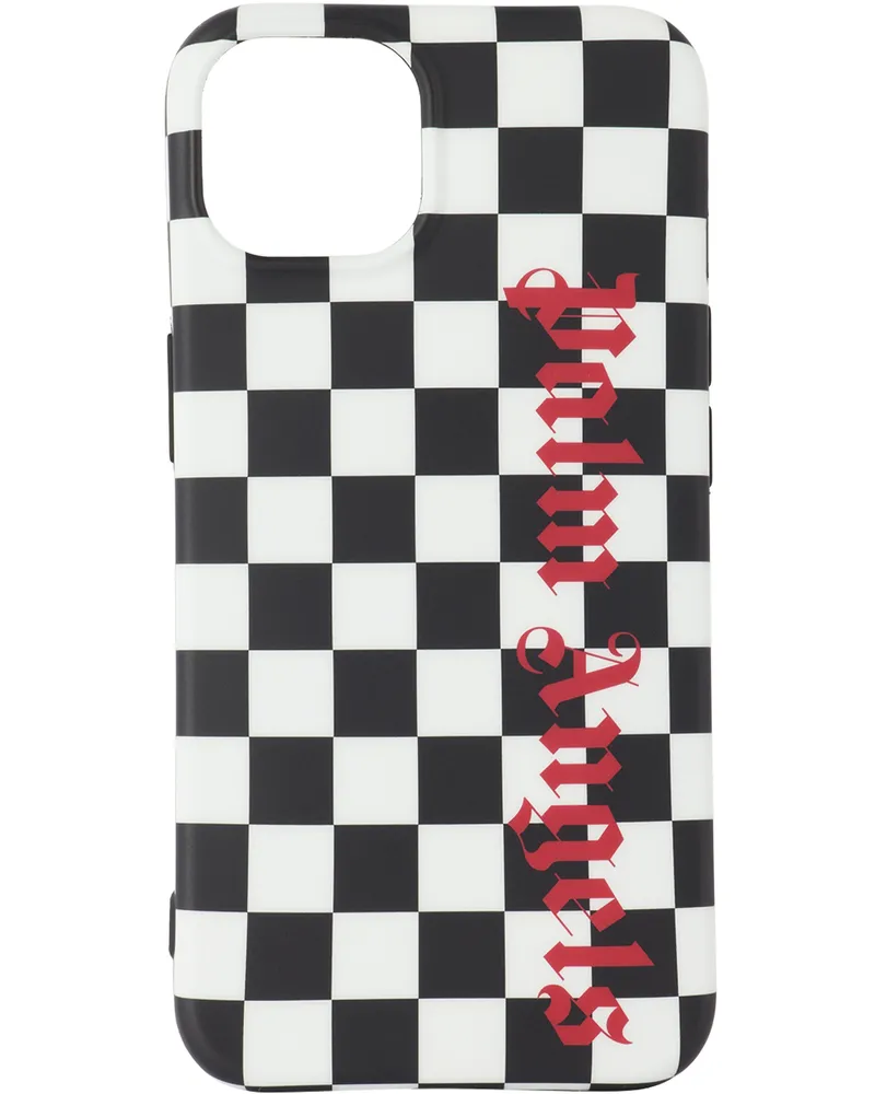 Palm Angels Black & White Damier iPhone 13 Case Black