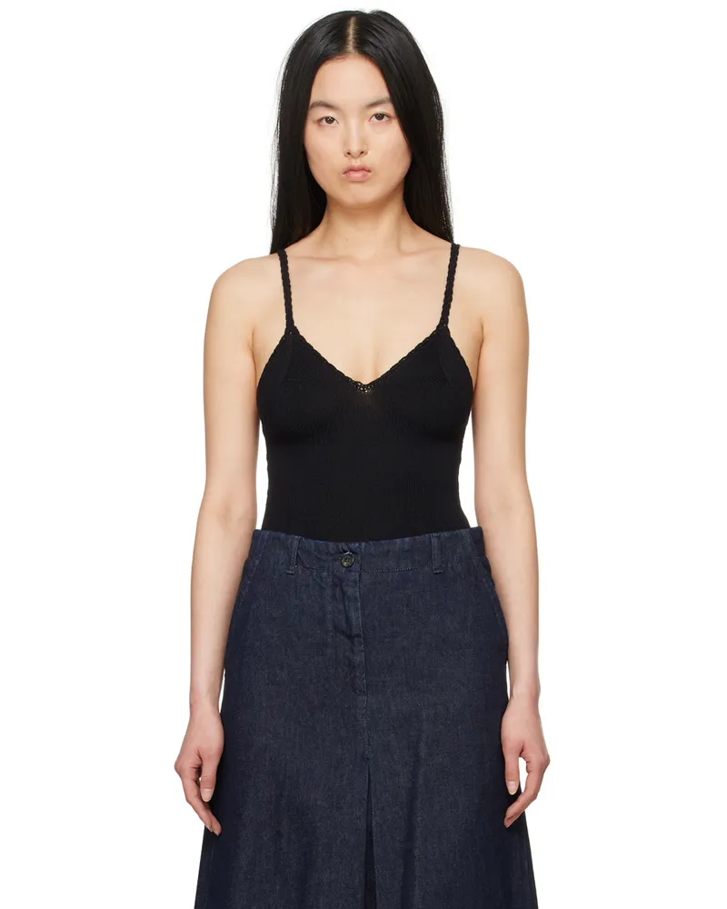 Dries van Noten Black V-Neck Bodysuit 900