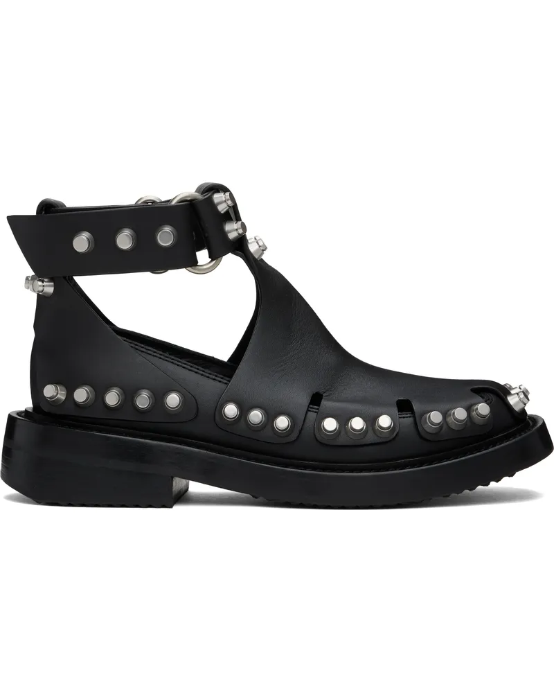 Alexander Wang Black Dixon Buckle Boots Black