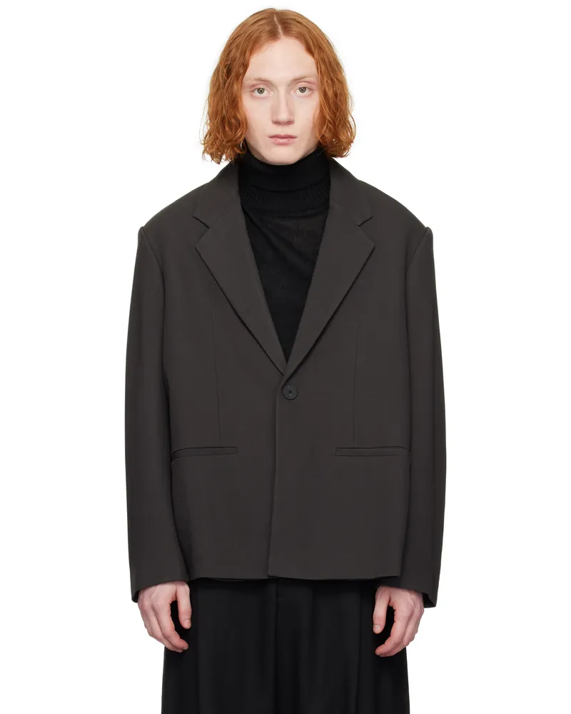 Studio Nicholson Gray Seth Blazer Oil