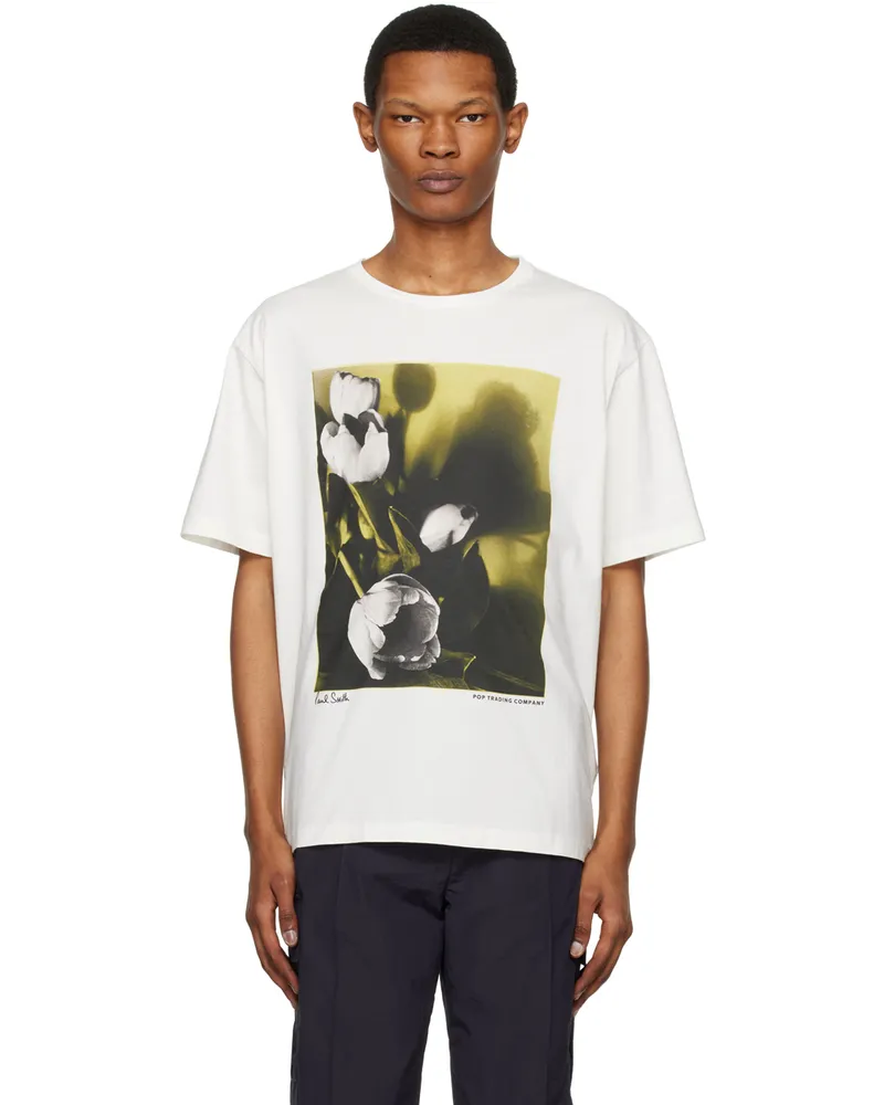 Pop Trading Company White Paul Smith Edition T-Shirt White