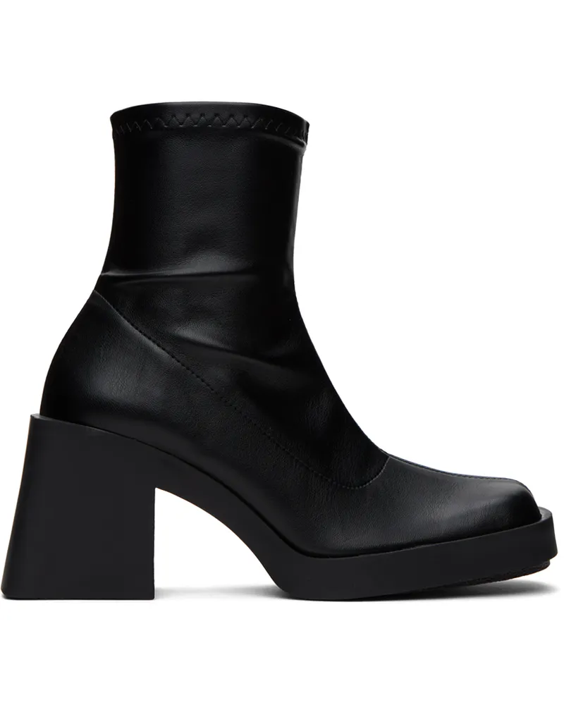 Justine Clenquet Black Lucy Stretch Ankle Boots Black