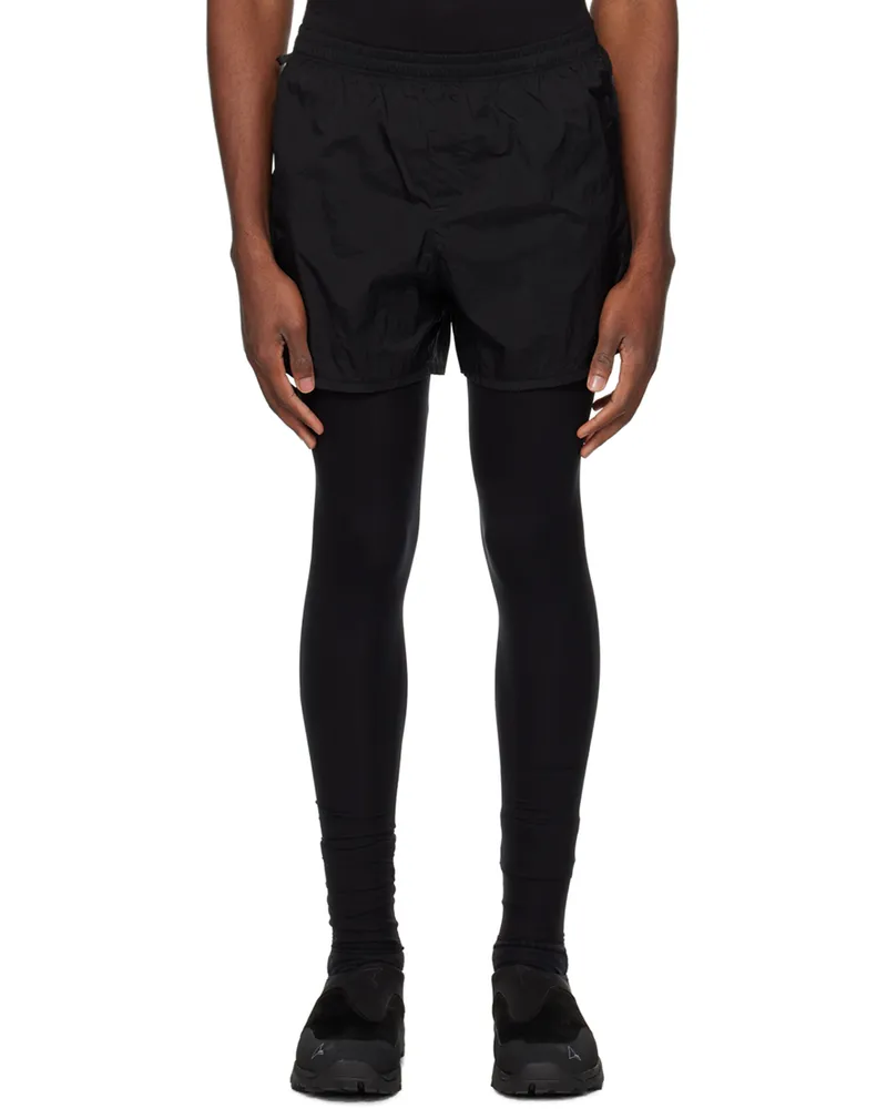 TRUE TRIBE Black Warm Steve Shorts Parhos