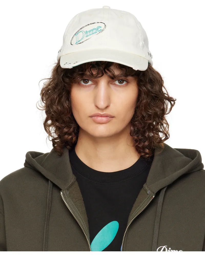 Dime White Classic Podium Low Pro Cap Rice