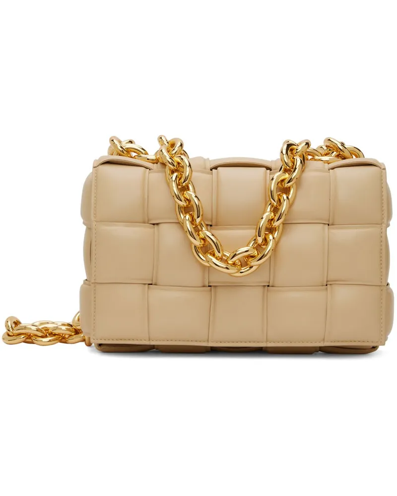 Bottega Veneta Beige Padded Chain Cassette Bag 9782