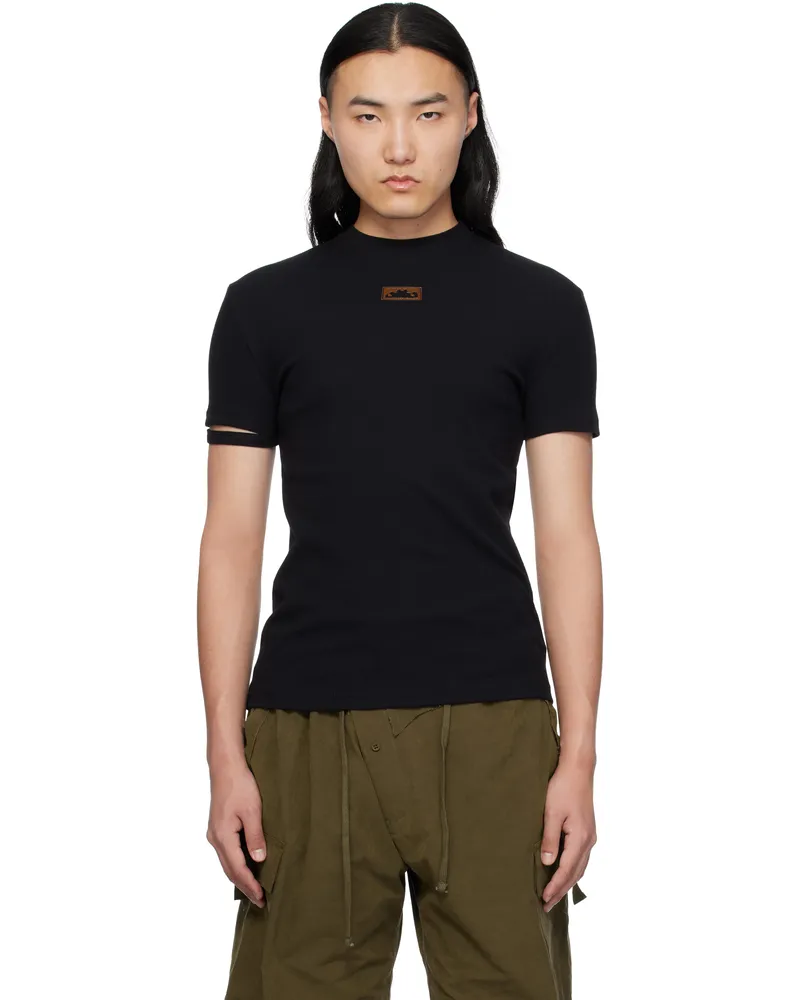 OTTOLINGER Black Rib T-shirt Black