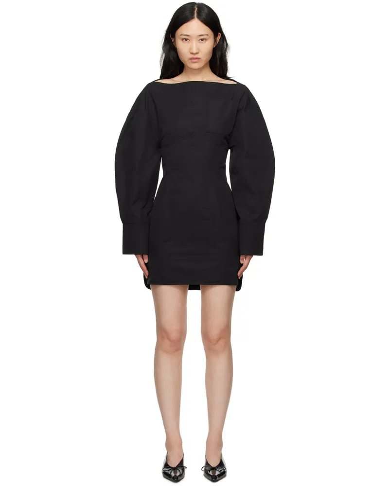 Jacquemus Black La Casa 'La robe chemise Casaco' Minidress 990