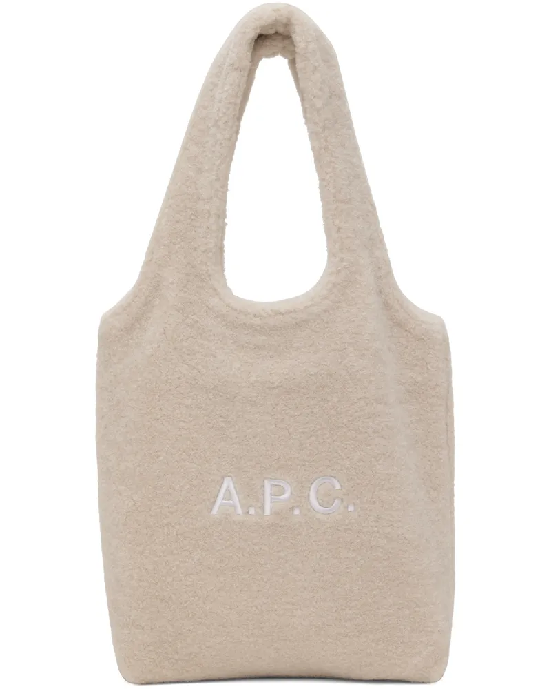 A.P.C. Beige Ninon Small Tote Baa