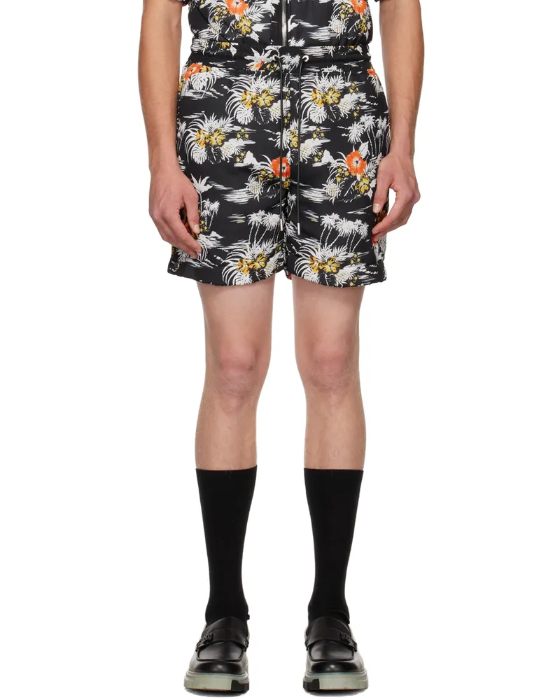 RTA Black Clyde Shorts Black