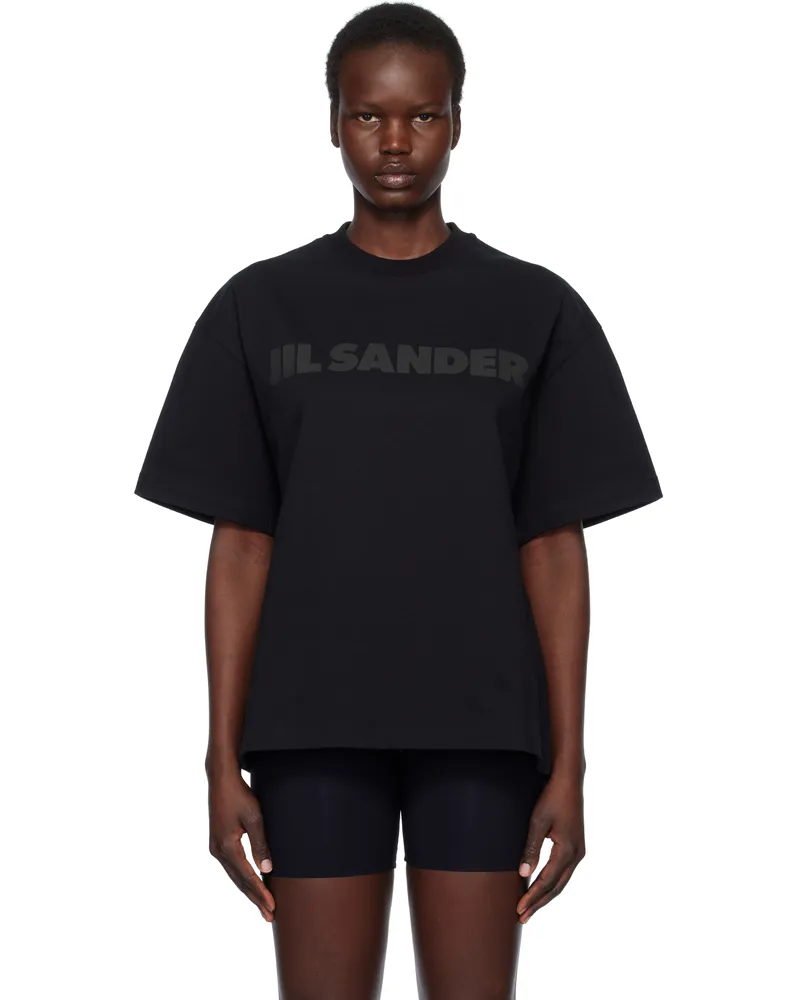 Jil Sander Black Logo T-shirt 001