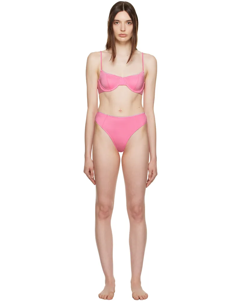 Frankies Bikinis SSENSE Exclusive Pink Pam & Jenna Bikini Candy