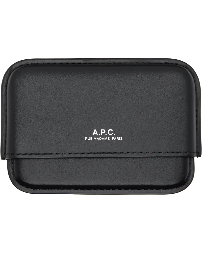 A.P.C. Black Magna Carta Card Holder Lzz