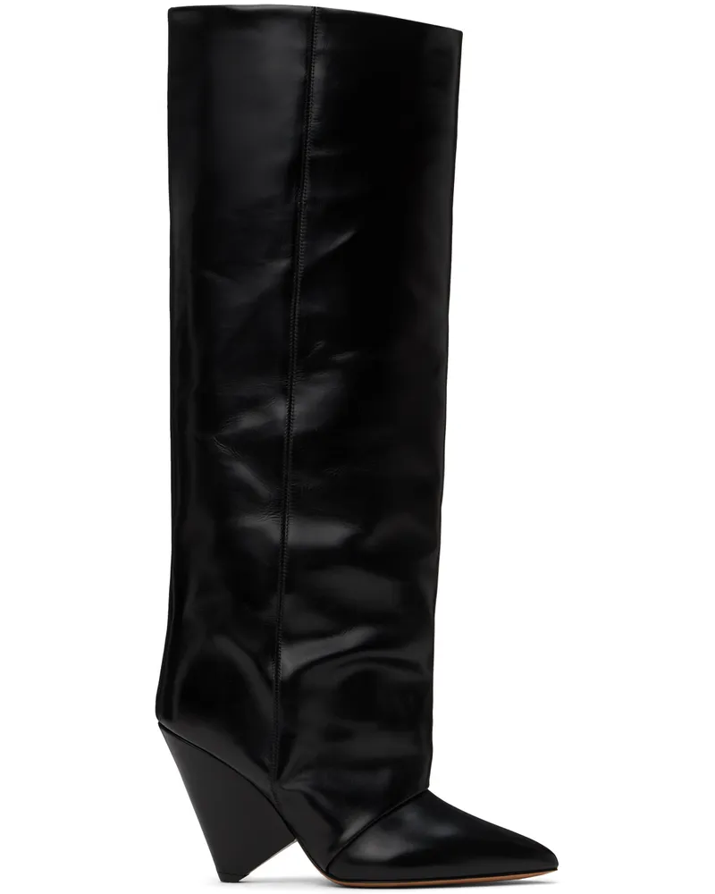 Isabel Marant Black Lyena Boots 01bk