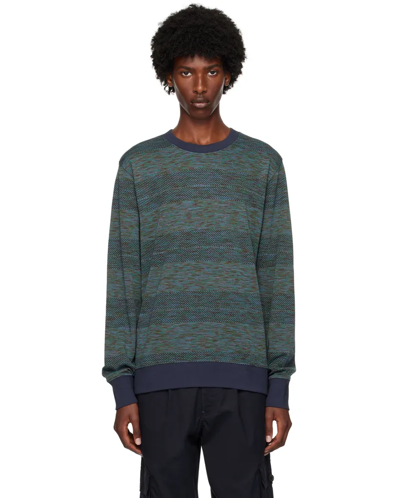 Paul Smith Blue Jacquard Sweatshirt 48