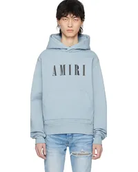 Amiri Blue Bonded Hoodie Ashley