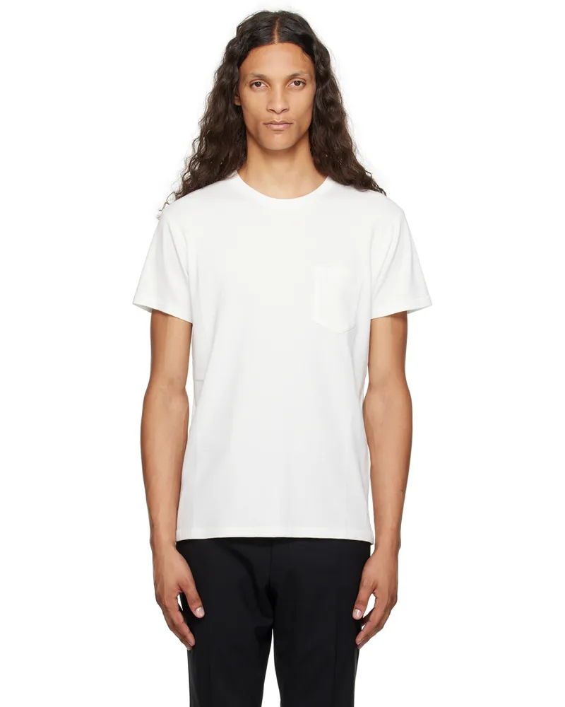 Tom Ford White Cold-Dyed T-Shirt White