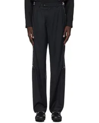 KIKO KOSTADINOV Navy Knox Zip Trousers Dark