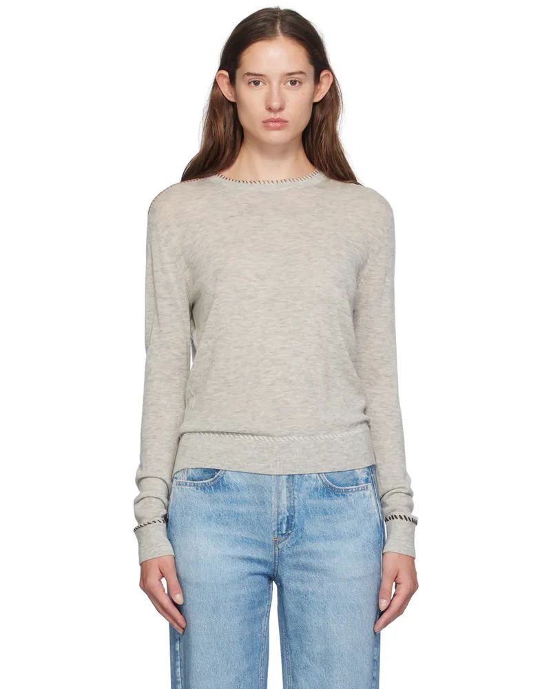 Rag & Bone Gray Indie Crew Sweater Grey