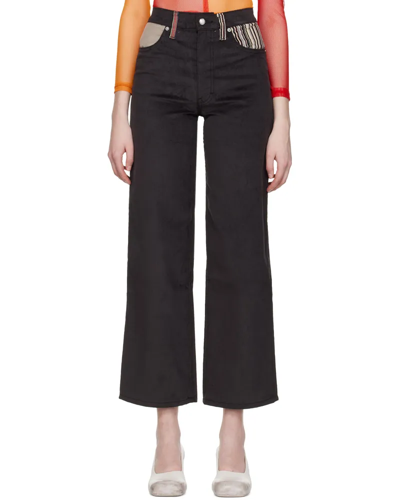 Eckhaus Latta SSENSE Exclusive Black Jeans Charcoal
