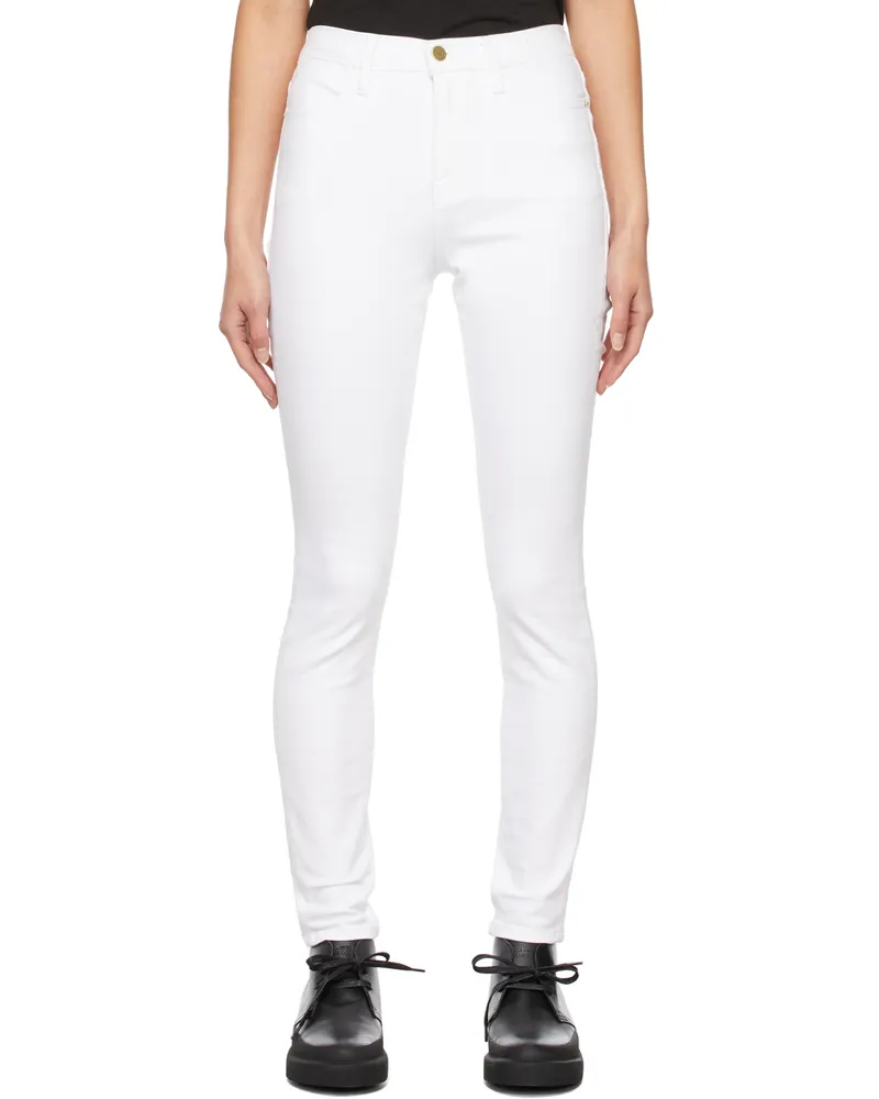 Frame Denim White 'Le High Skinny' Jeans White