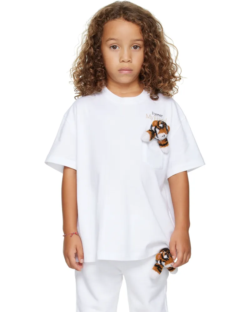 Doublet Kids White With My Friend T-Shirt White