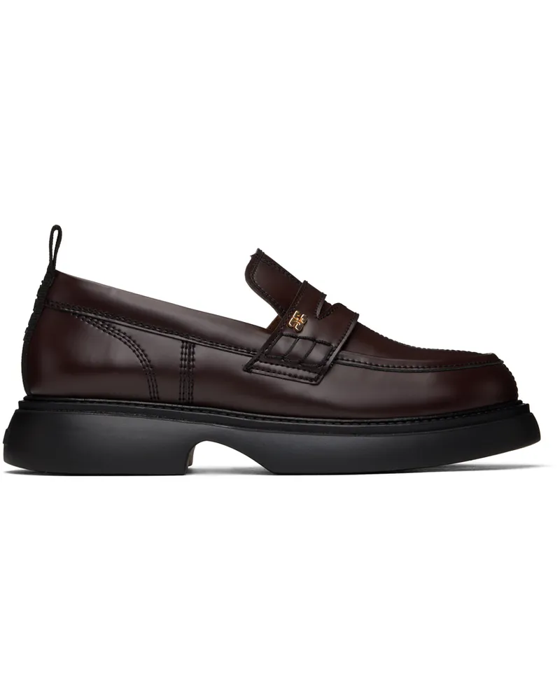 Ganni Brown Everyday Loafers 890