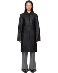 Loulou Studio Black Gilo Leather Coat Black