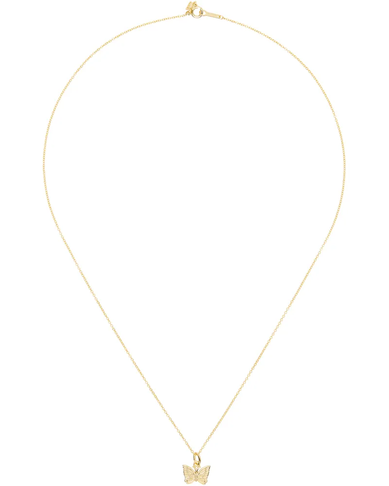 NEEDLES Gold C-Papillon Pendant Necklace C-papillon