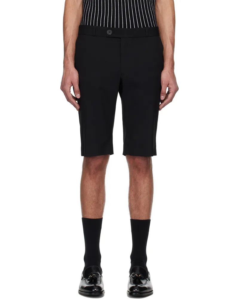 Ernest W. Baker Black Long Tailored Shorts Black