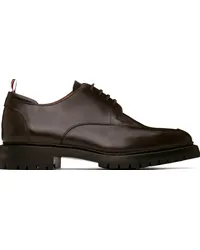 Thom Browne Brown Commando Sole Apron Stitch Derbys Brown