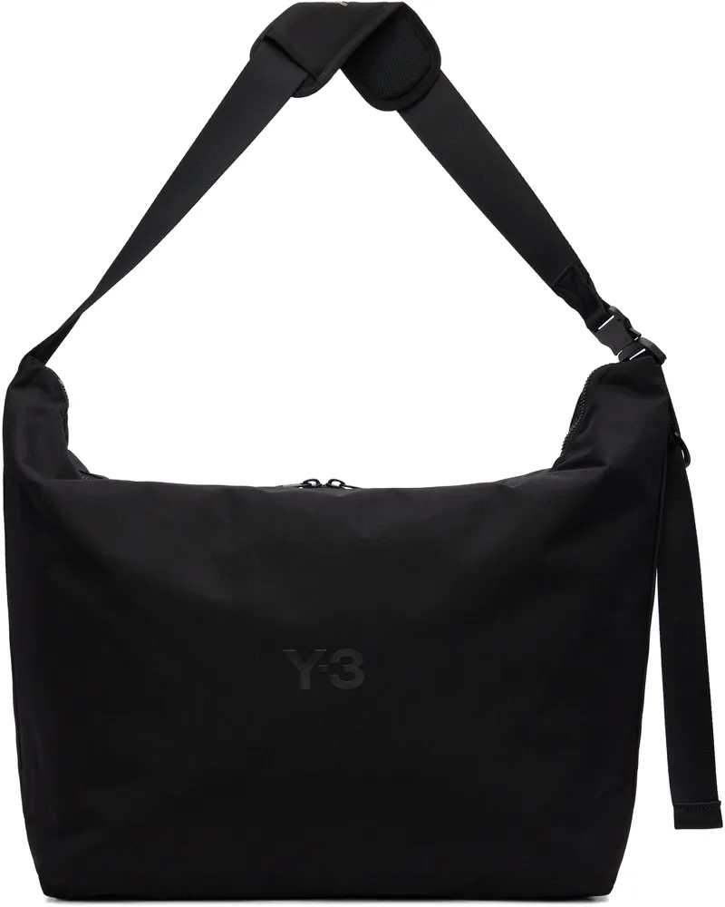 Y-3 Black 'Y-3' Large Crossbody Bag Black