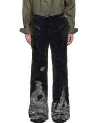 OTTOLINGER Multicolor Flocked Jeans Velvet