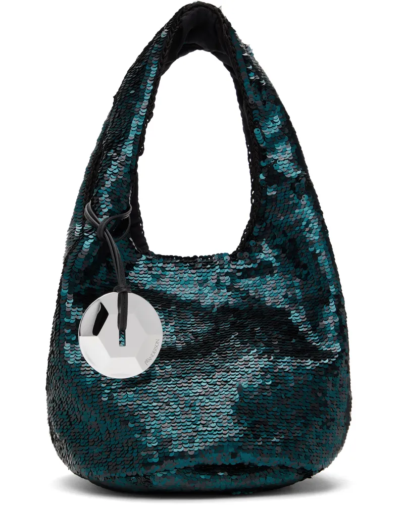 J.W.Anderson Blue Mini Sequin Shopper Bag 086