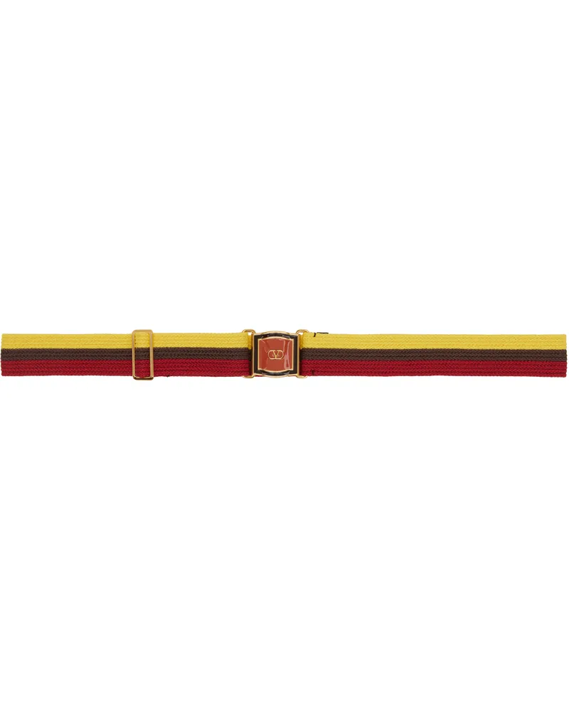 Valentino Garavani Multicolor VLogo Signature Ribbon Belt Drd