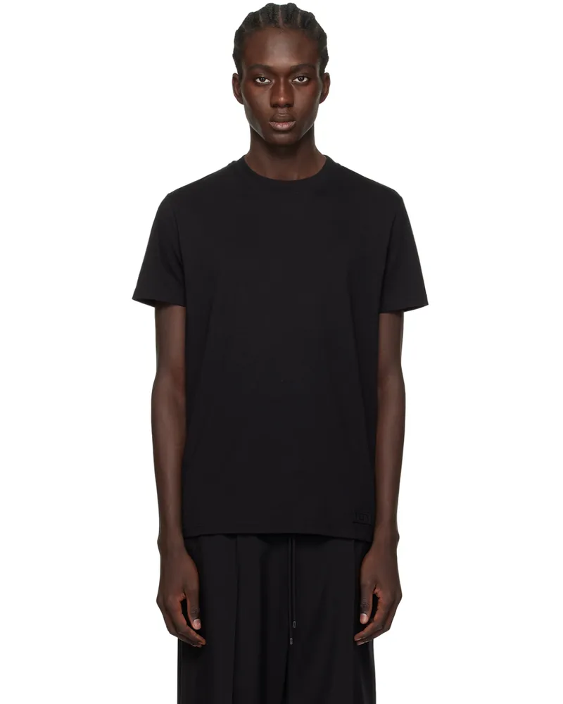 Valentino Garavani Black Patch T-Shirt 0no