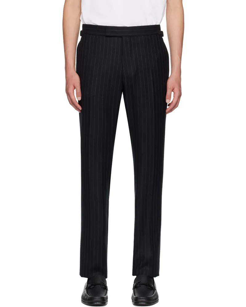 Tom Ford Black Shelton Trousers Black